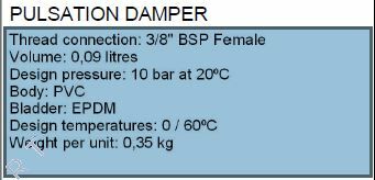 U001A01E1-PC PULSE DAMPER