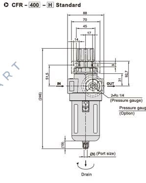 LP-CFR400 Regulator filtru