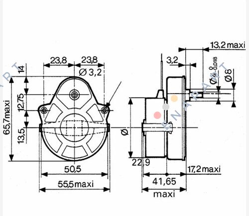 82334751 Motor angrenat sincron în sensul acelor de ceasornic