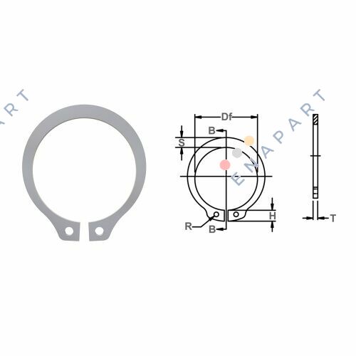 DSH-750 Inel de fixare metric