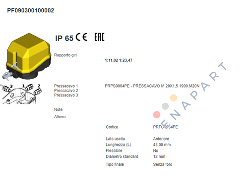 GF4C PF090300100002 Comutator de limită