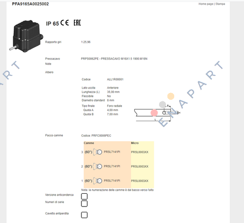 PFA9165A0025002 