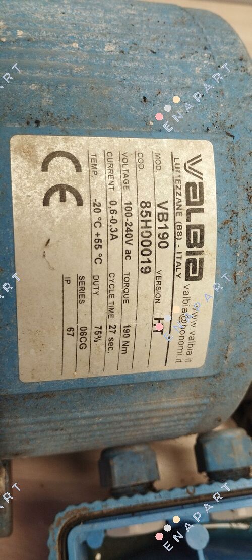 VB190 HT actuator electric 100-240V AC 190 Nm 27sec.